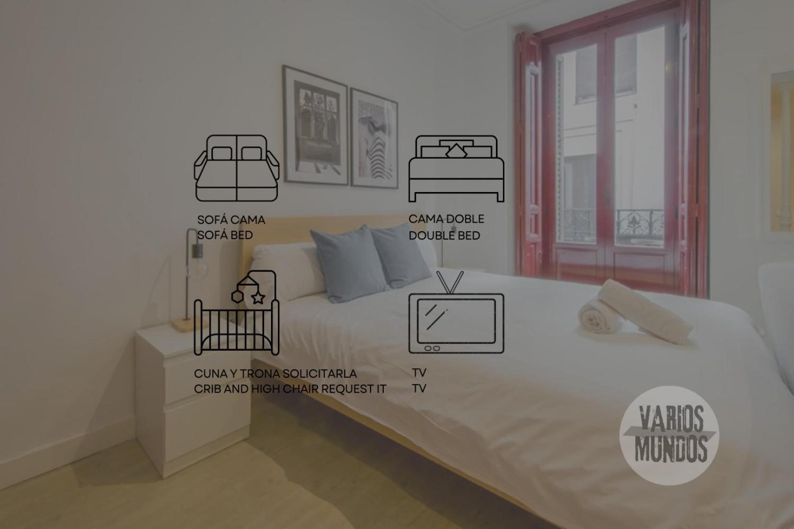 Beautiful Loft Para 3Pax En Huertas-Cortes Madrid Eksteriør billede
